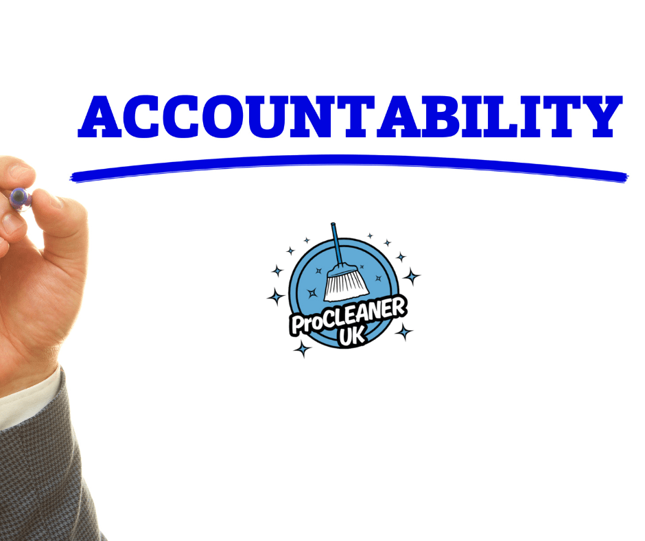 Cleaning staff accountability software
