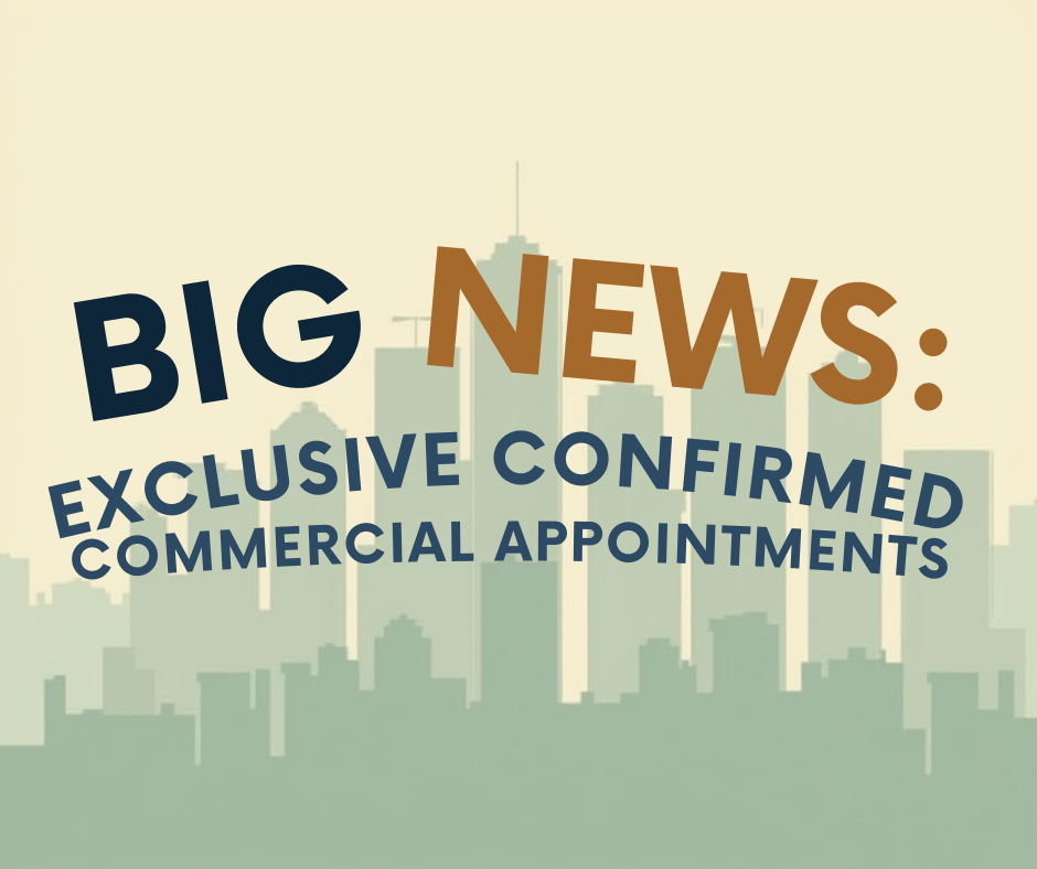 Exclusive Confirmed Commercial Appointments
