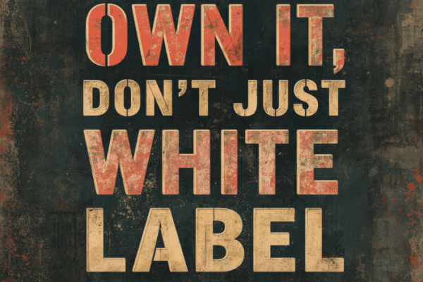 own it font just white label it